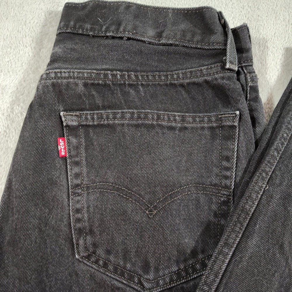 Levis‎ Black Jeans Men 32/27 Straight Fit Casual Classic Denim Work Evening